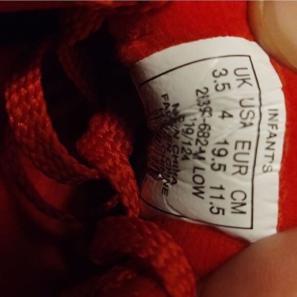 K-Swiss classic Unisex toddlers Red Size 4 - Picture 7 of 7